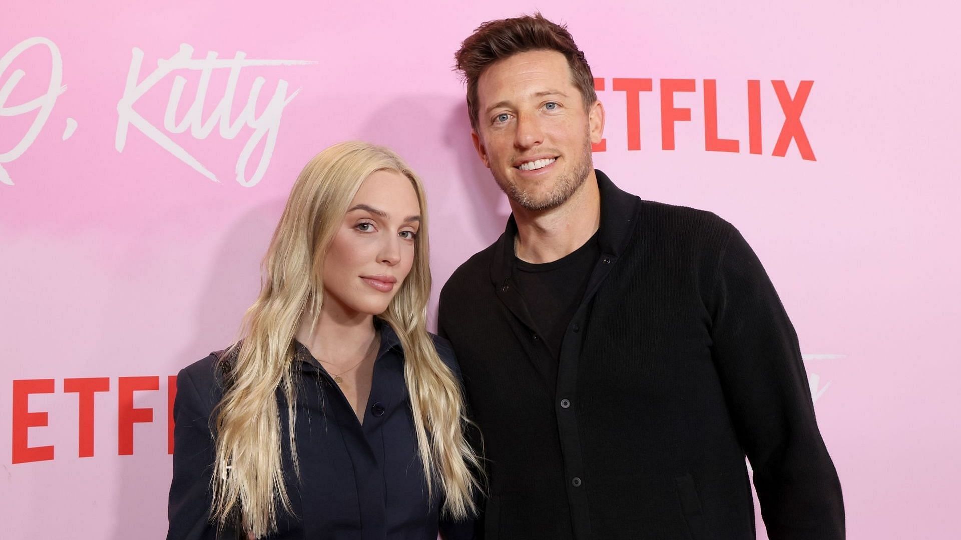 (L-R) Alex Cooper and Matt Kaplan attend Netflix's XO, Kitty Los Angeles Premiere at the Netflix Tudum Theater on May 11, 2023, in Los Angeles, California. (Image via Getty/Rodin Eckenroth)